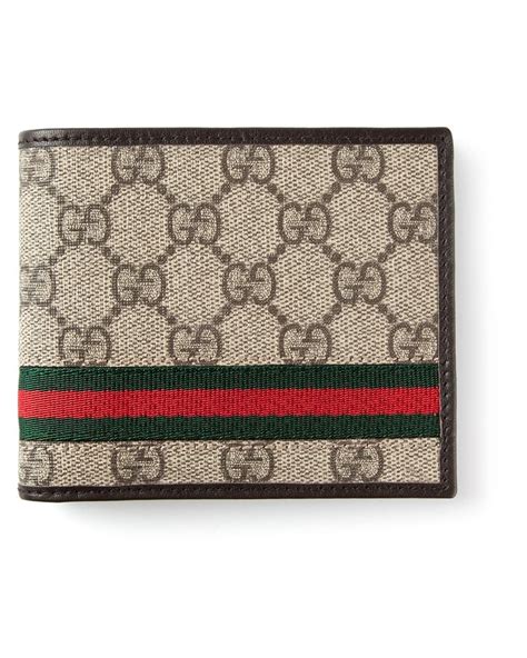 gucci mens beige monogram wallet|Gucci authentic wallet.